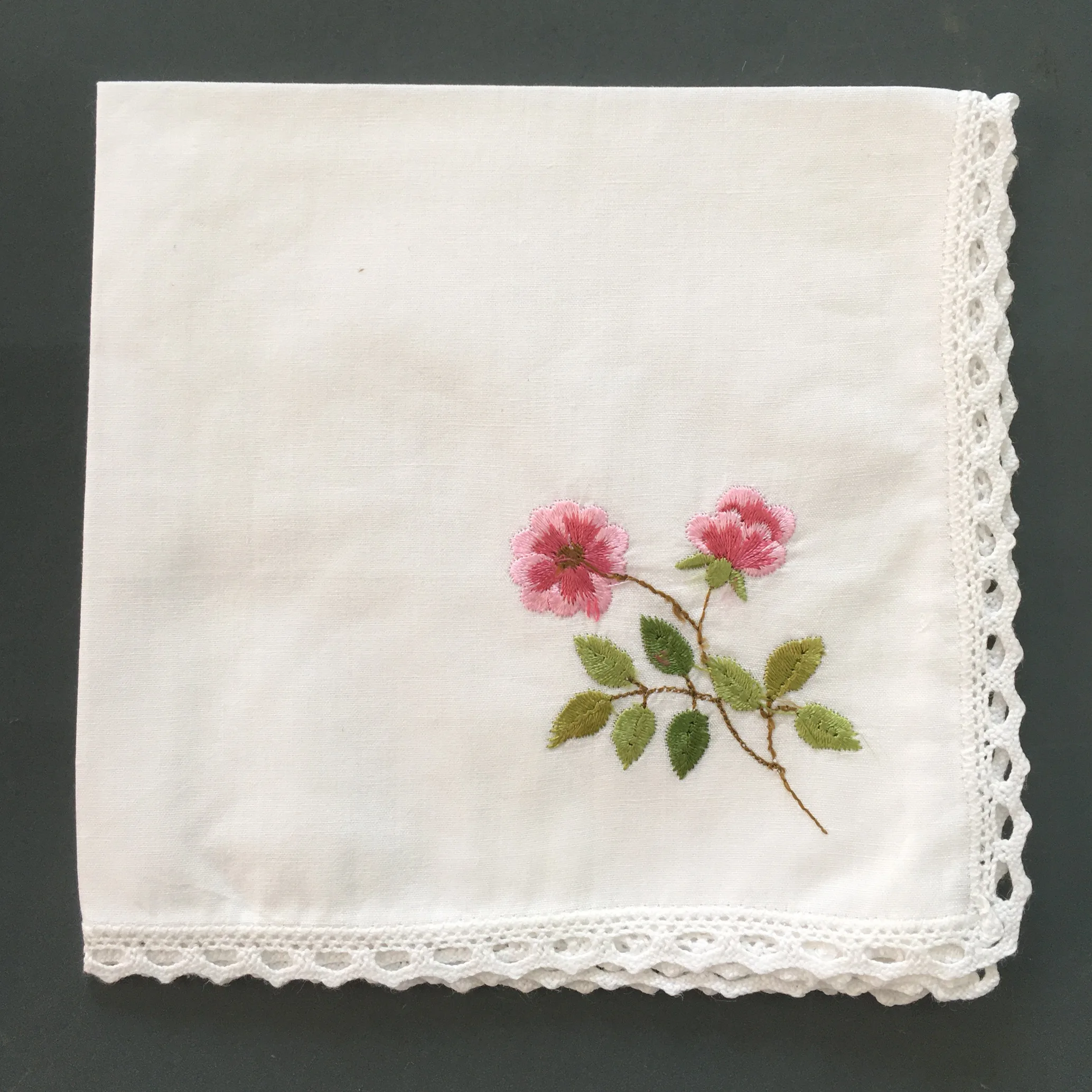 girls widely used cotton embroidered handkerchief