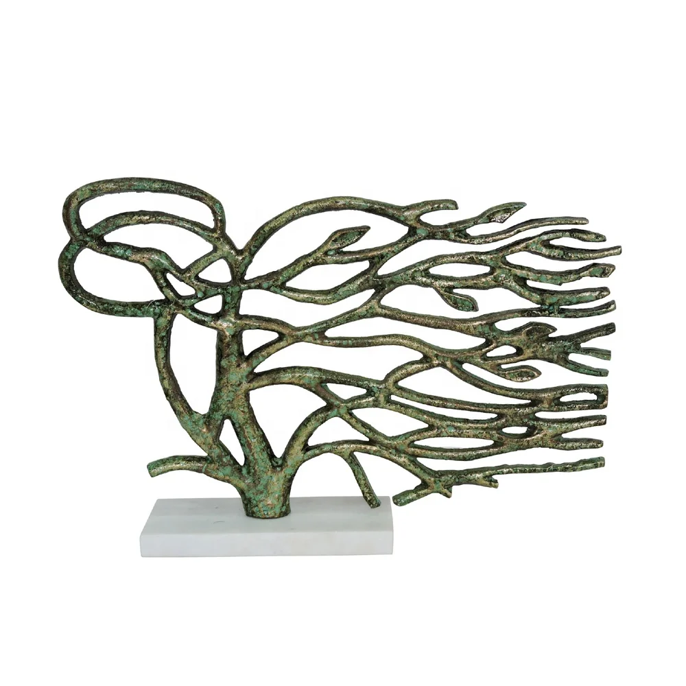 Металлические и мраморные предметы для украшения стола дома офиса