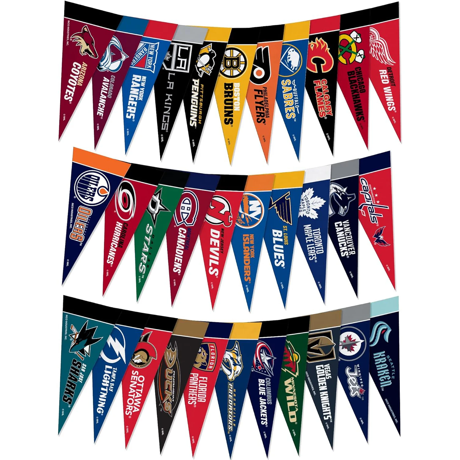 Custom  NHL Hockey  felt mini pennant League Set NFLall teams felt  flag banner MLB  felt pennant