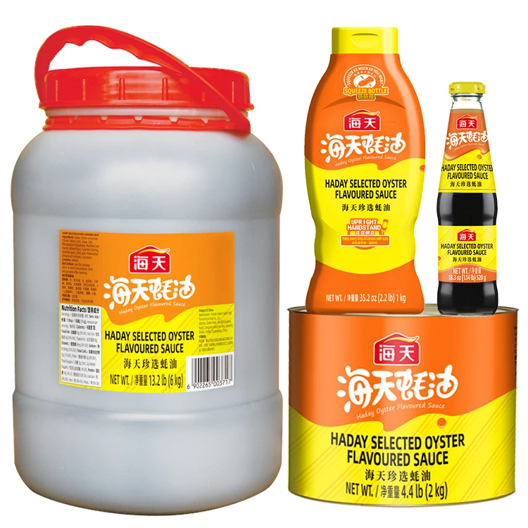 Chinese Haday selected oyster flavoured sauce wholesale factory price Haitian bulk Halal oyster sauce seasoning