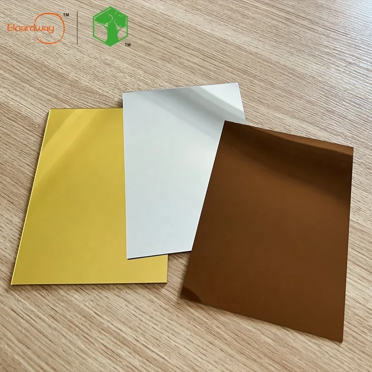 China Factory 2mm 3mm Gold Mirror Acrylic Sheet for Decoration Displays