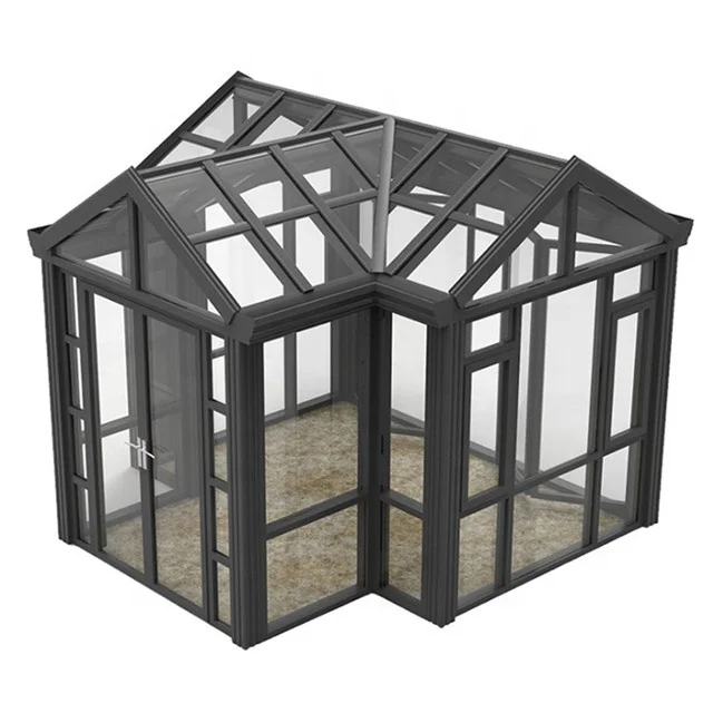 High Quality Roof Molding Sun Rooms And Glass House triangle roof prefab molding sunrooms