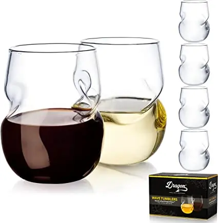 New Arrival High Borosilicate Glass Coffee Cup Heat Resistant Thumb Style Glass Milk Mug 430ml