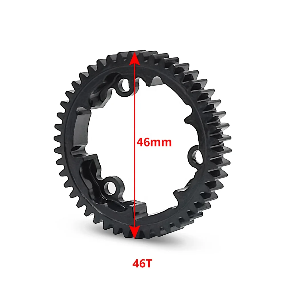 Твердая металлическая шпорная Шестерня 45 # сталь M1 46/50/54T для 1/10 E-Revo 2 0 VXL 1/5 Maxx 1/7 XO-1 обновления запасные части Аксессуары