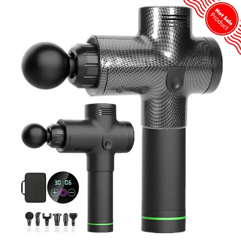 
Fascia Gun Massagegun Source Manufacturer Cross-Border Fitness Equipment Electric Massager Massage Gun Custom Logo 