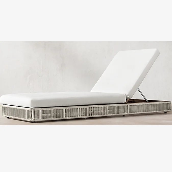 
Mixarts teakwood outdoor furniture hotel pool PErattan sun lounger 