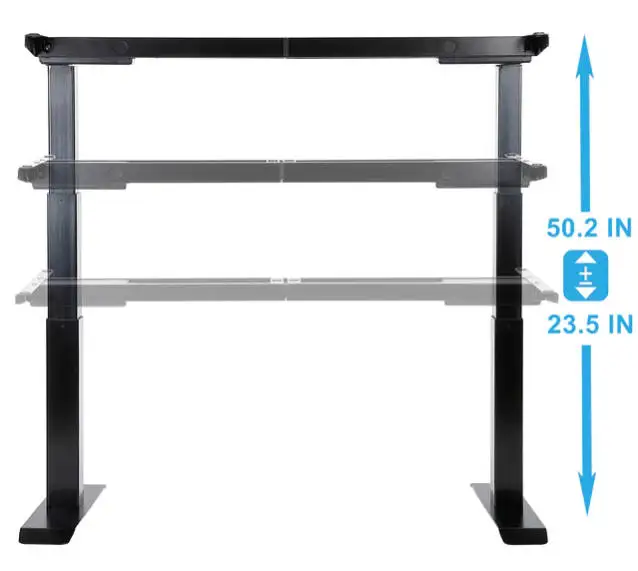 Умный двухмоторный постоянный Электрический офисный компьютер с регулируемой высотой настольной рамы