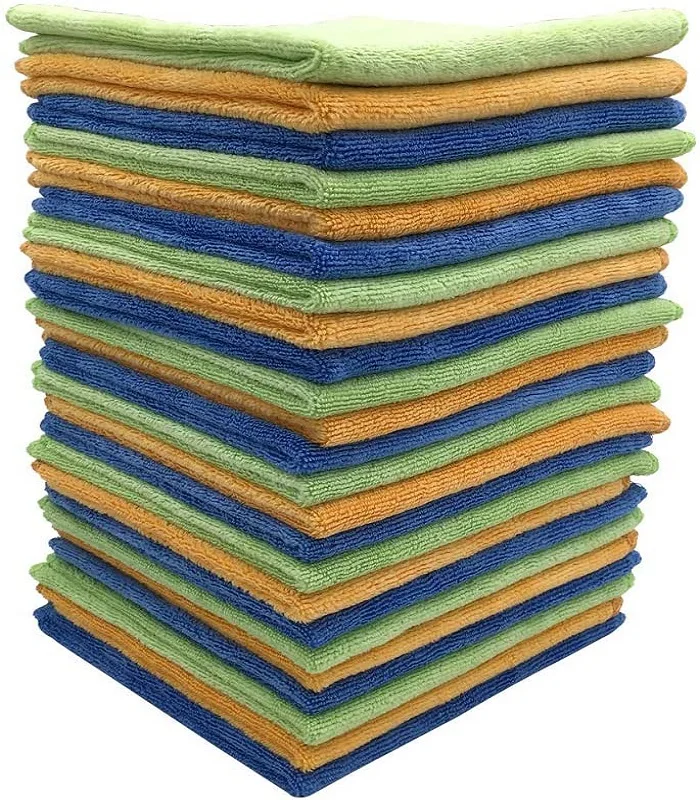 Factory Direct Absorbent Fish Scale Microfiber Cleaning Cloth Kitchen Dish Towel