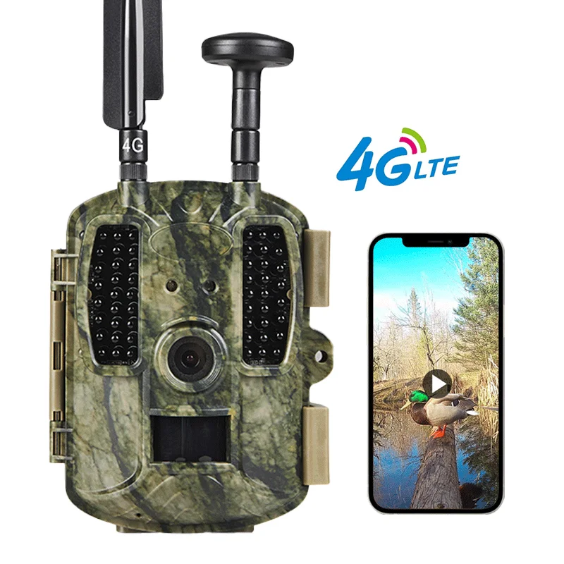 Outdoor Solar Camera 1080p 4G Thermal Scope Sight Night Vision trail cameras Hunting Camera