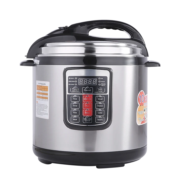 8L Multi-functional Rice Cookers Steamer 1500W Slower Cookers 10 In 1 Electric Pressure Cooker With Non-stick Pot