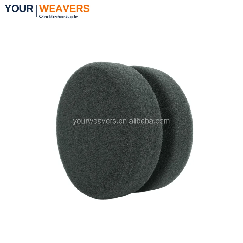 Оптовая продажа обычная Автомойка восковая губка круглая для мойки автомобиля блеска керамическая мытья шин вощения