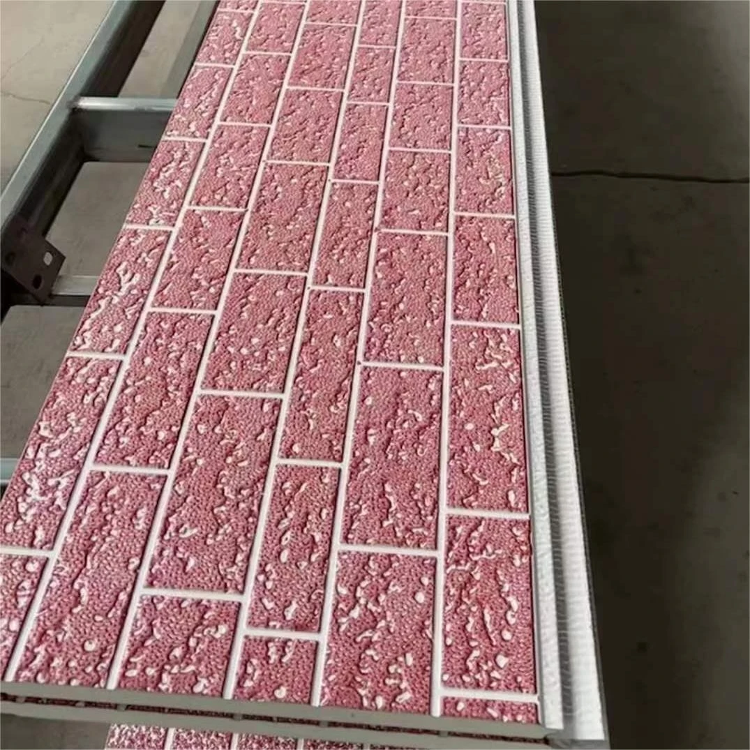 cheap and high quality building wall decor polyurethane sandwich panel Fireproof waterproof thermal insulation exterior panel