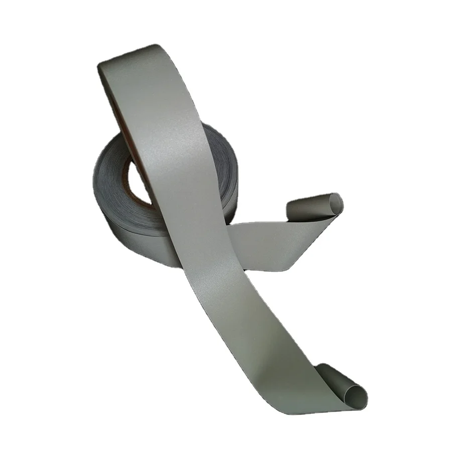 Double Side Polyester and Spandex Reflective Strech Elastic Fabric Tape