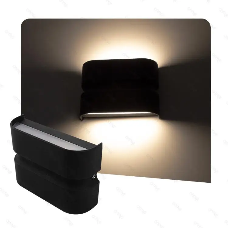 Minimalist LED Black Color Body Square Indoor Wall Lights for Home Aluminum Wall Bracket Lights Modern for Living Bedroom