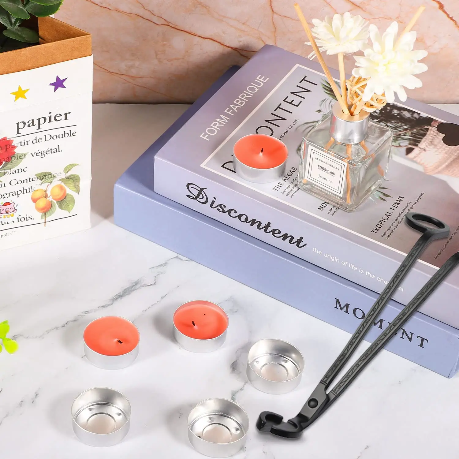 Party Wedding Indoor Decoration Silver Small Empty Tea Lights Candle Aluminum Tin Jar