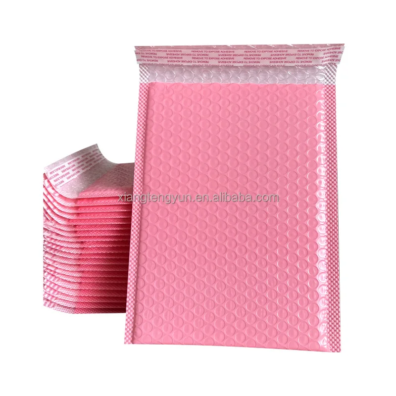 custom logo mailing shipping bag padded bubble poly wrap packaging mailing bag