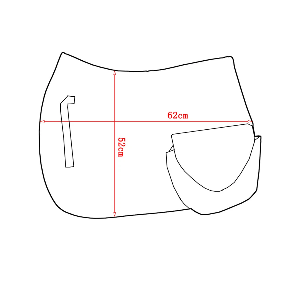 Horse Riding Equipment Polyester Fabric Saddle Pad Standard International Wholesale Stylish Equestrian Products