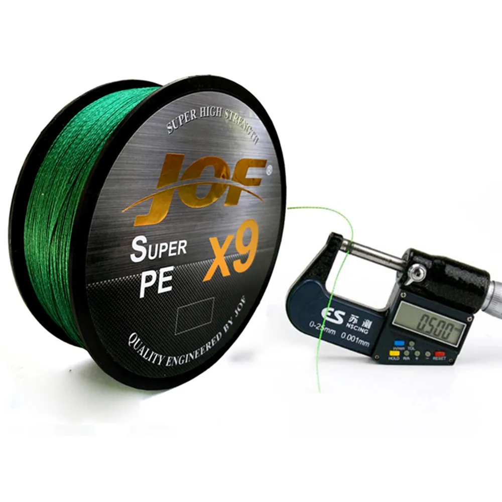 JOF 100m 300m 500m 9 Strands 20-100LB X9 Braided Saltwater Fishing Line Multifilament PE  Wire braid line