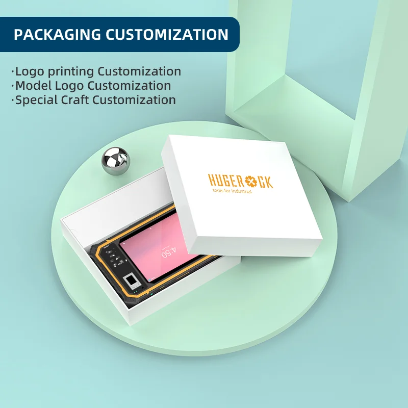 HUGEROCK T80L Dual Sim Card 2.0ghz 1000nit 18900mAh Splitter nfc Rfid Writer Portable Barcode Scanner rugged android Tablet PC