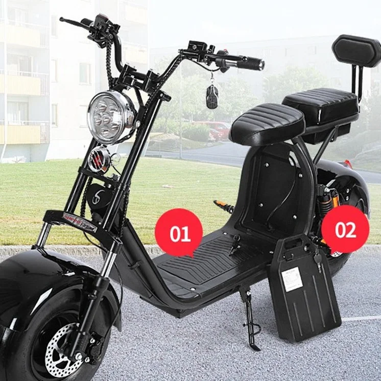 2024 cheap 2 Wheel 2000w Electric Scooter Citycoco for adult hot selling in china