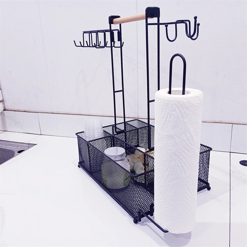 New design Grill BBQ Caddy with Outdoor Paper Towel Holder Grill Accessory Storage Holder BBQ Tool and Accessory Organizer