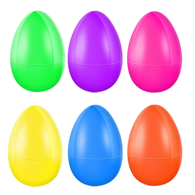 Wholesale Easter Ornaments Plastic Eggs In Assorted Colors Perfect Size Easter Egg For Candy and Crafts