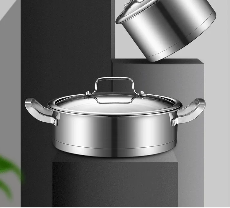 Stainless Steel 3 Pcs Cookingware Sets Casserole Kitchenware Cookware Sets Cooking Pot Set