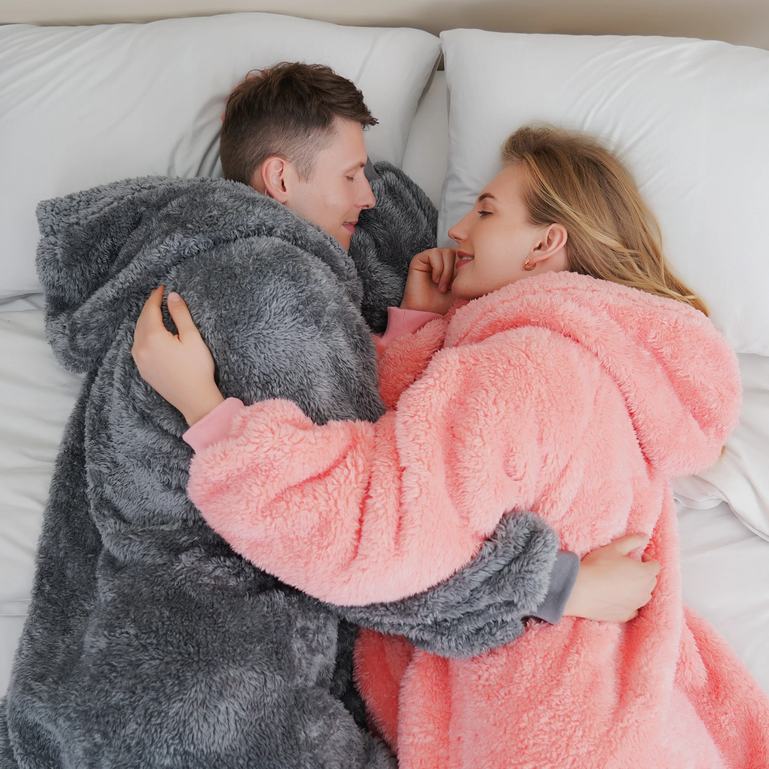 Оптовая продажа, удобное одеяло с капюшоном большого размера, одеяло для свитера, зимнее одеяло большого размера, плюшевое одеяло с капюшоном