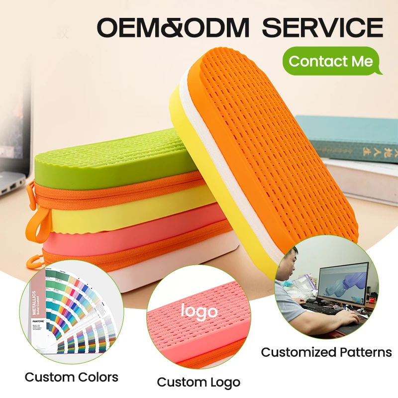 Silicone Breathable Holes Swimming Goggle Protective Case for Sports Glasses Sunglasses Eyeglasses Packaging