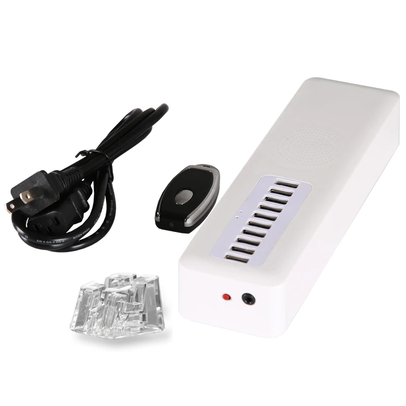 10 multi ports smart phone anti theft display stand holder device for retail shop