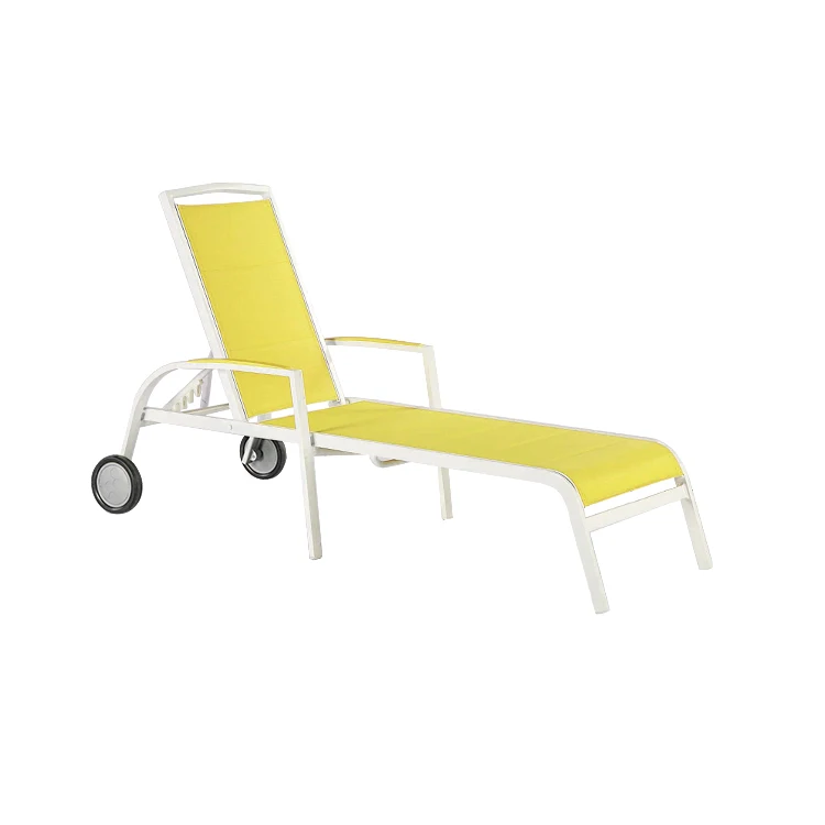Aluminum Outdoor Beach Recliner Chair Patio Lounger Chair Pool Lounger