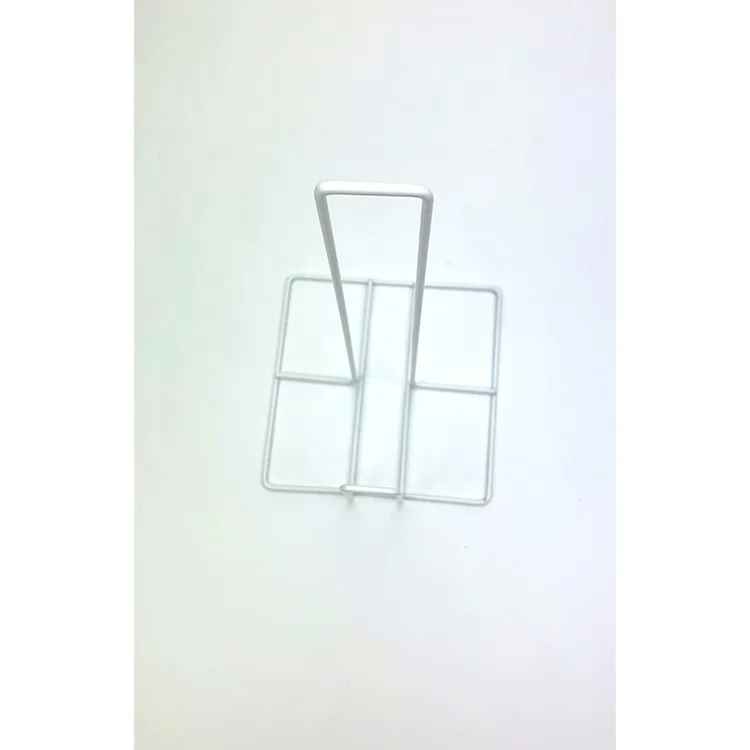 Wholesale nice price simple design metal wire standing tissue paper roll holder for kitchen toilet