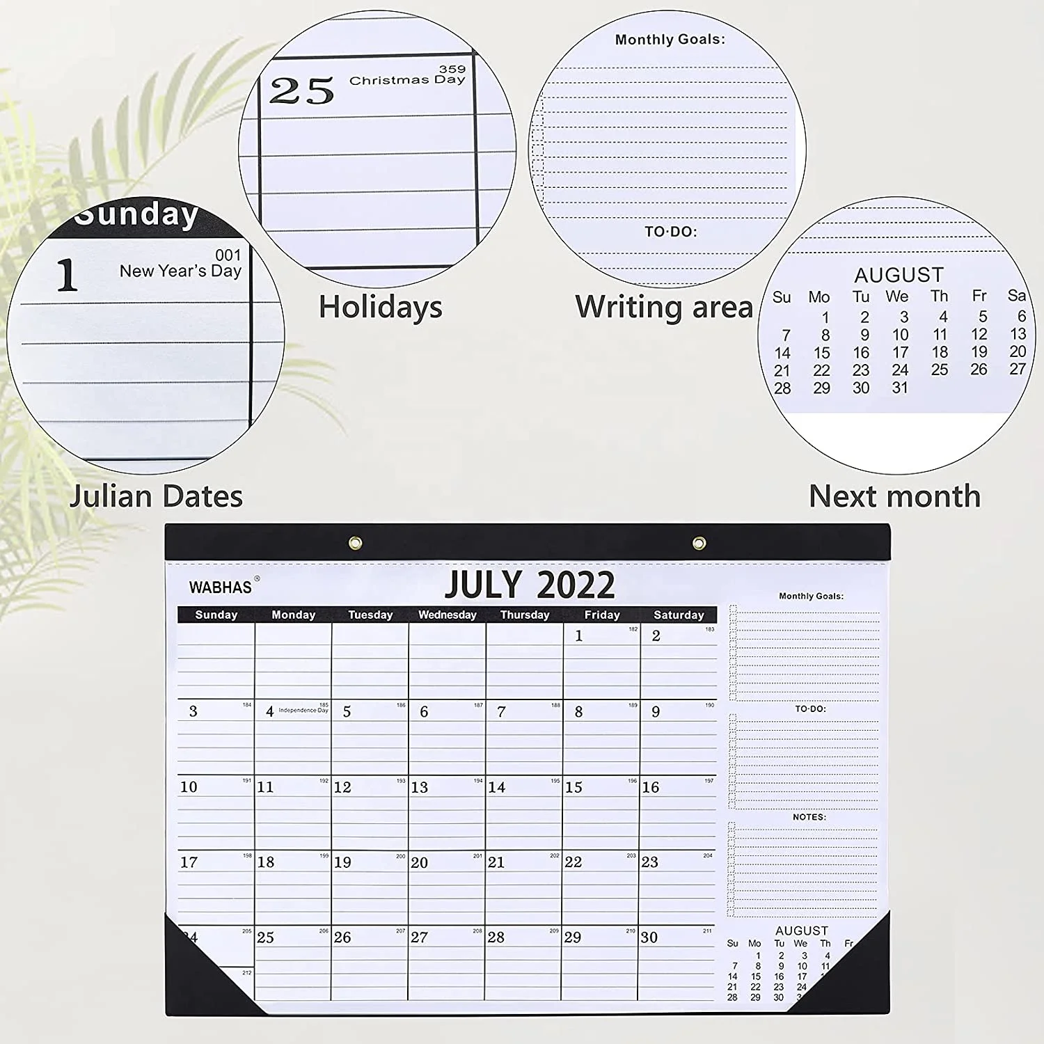 Desk Calendar July 2022 to December 2023 18 Months 17*12 Large Desk Wall Calendars Calendar 2022 Perfect for Planning