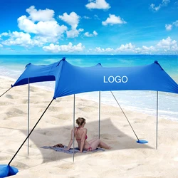 KUDI Family Pop Up Beach Shade Canopy Tent Sun Shelter,Waterproof,UPF50 UV Protection,Large & Portable Shelter Tarp