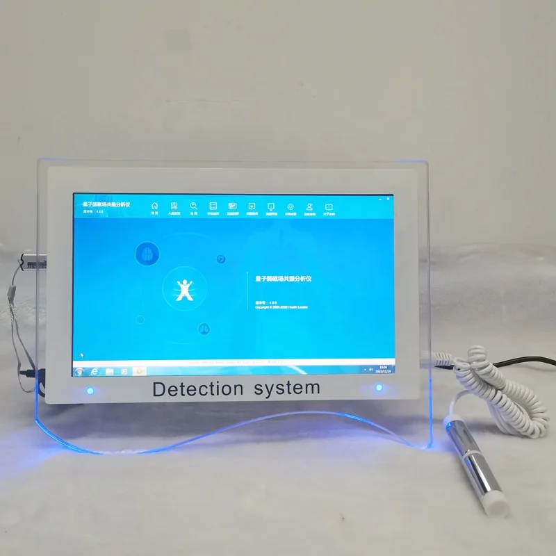 Touch screen computer 14 inch update 53 reports russian French English Spanish quantum magnetic resonance analyzer