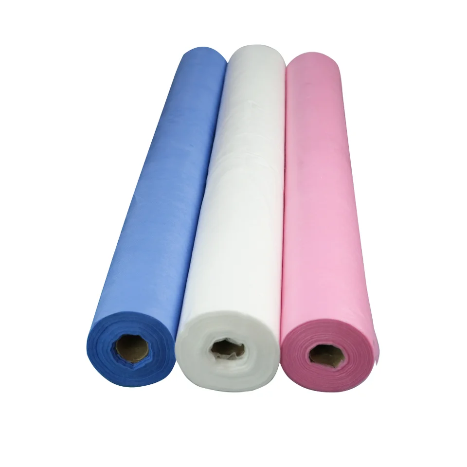 Waterproof Bed Cover Hospital Medical Massage Paper Sheets Non Woven Disposable White Bed Sheet Roll for Exam table