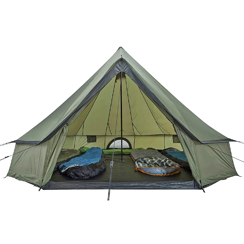 8 Person Family Tepe Indian Style Glamping Tent Waterproof High Quality Canvas tents For Outdoor Camping