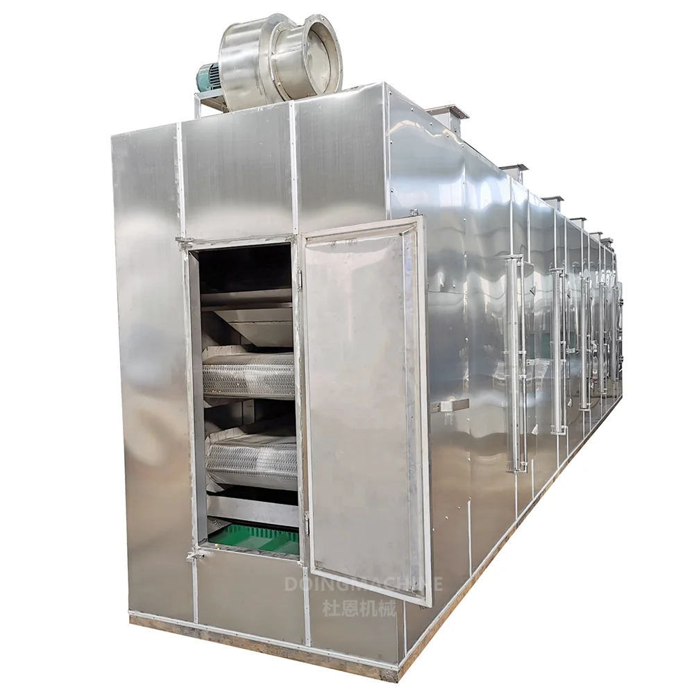 Industrial belt dryer machine for hemp leaves seaweed