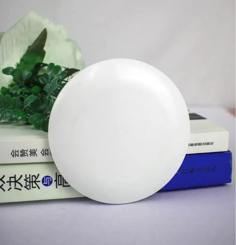 Mini Magnifying Portable Hand Pocket Makeup Mirror White Round 5x Magnification Mirror For Face Lip Make Up