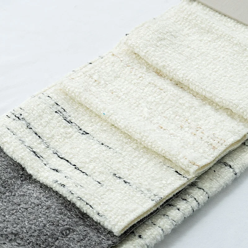 New Arrivals Textile Material Wholesale Heavy Weight Luxury Modern Comfortable White Boucle Upholstery Fabric For Furniture