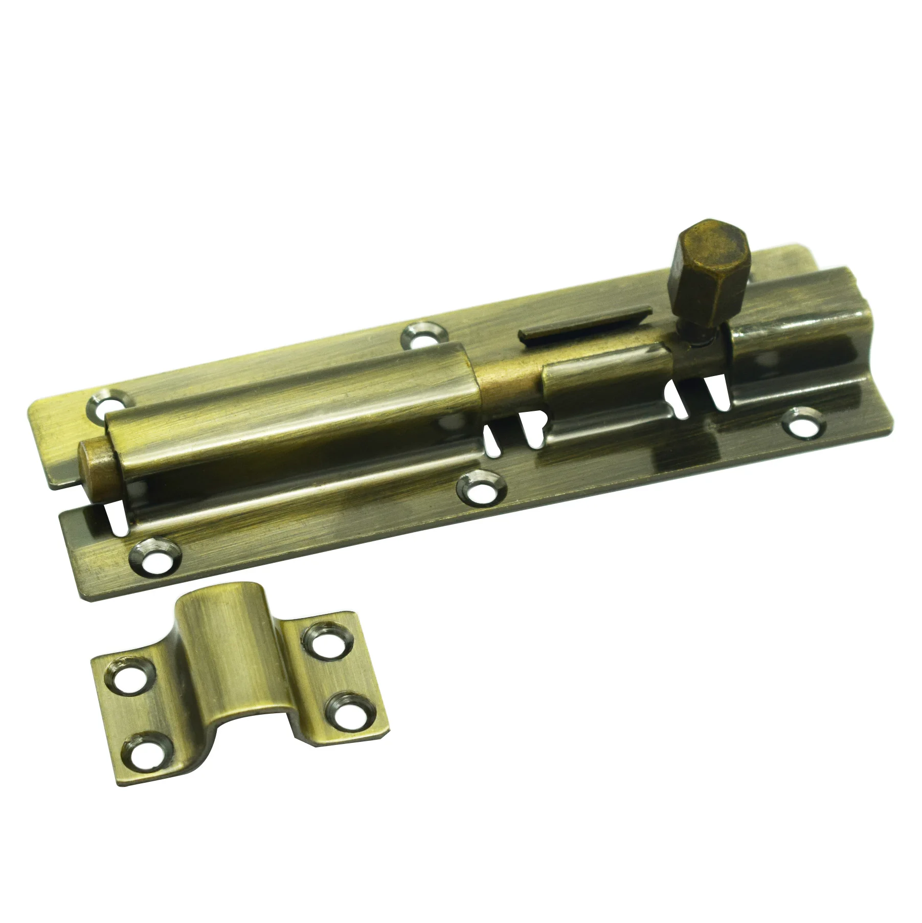 Wholesale Door Slide Bolt Lock with Antique Brass Finish  Iron or Stainless Steel Material for House