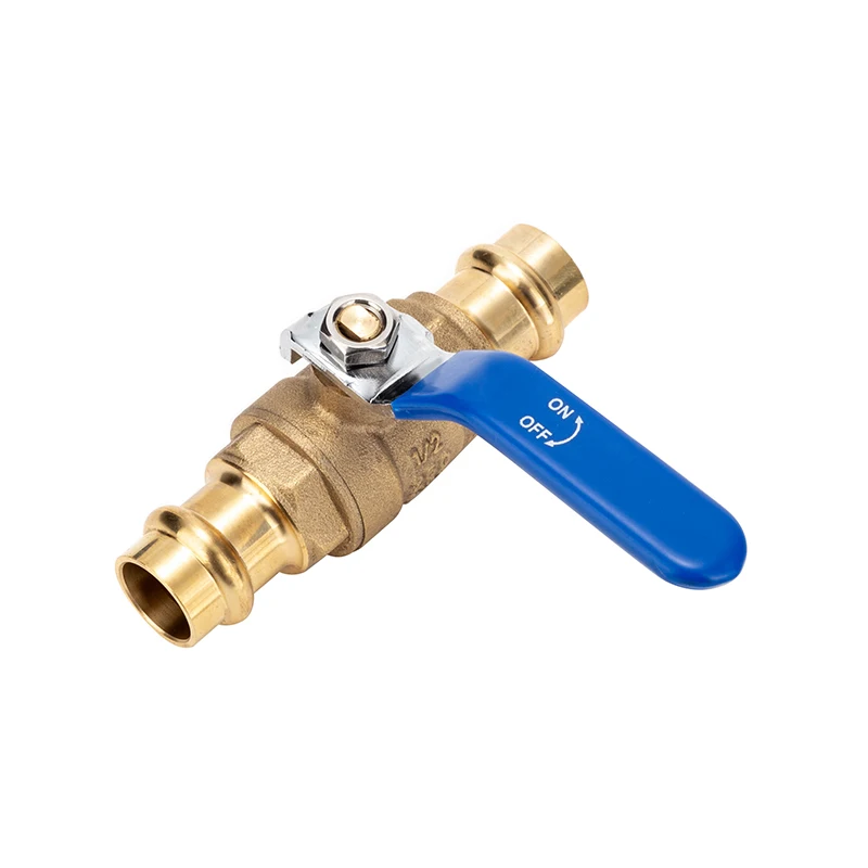 Ball Valve Brass Ball Valve Pex Fittings 3/4 Inch 2 Way Red Blue Long Handle Water Stop Shutt Off Pex Valves For Gas Water