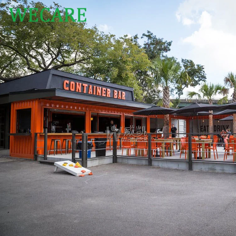 mobile container cafe restaurant coffee container restaurant outdoor cafe bar coffee shop Prefabricated container restaurant