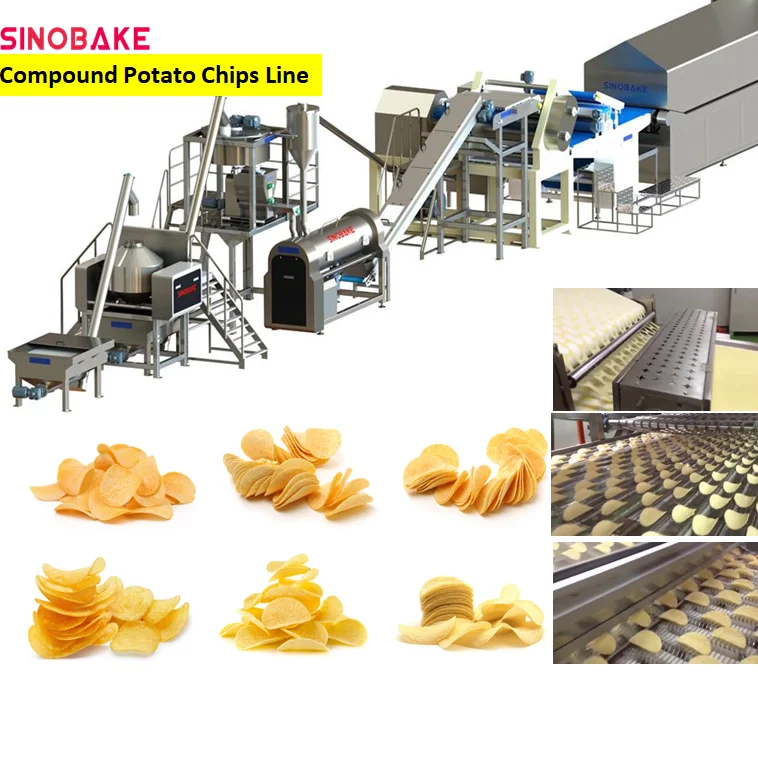 Factory Price Capacity 350kgs Fried Potato Chips Production Line Potato Chips Making Machine
