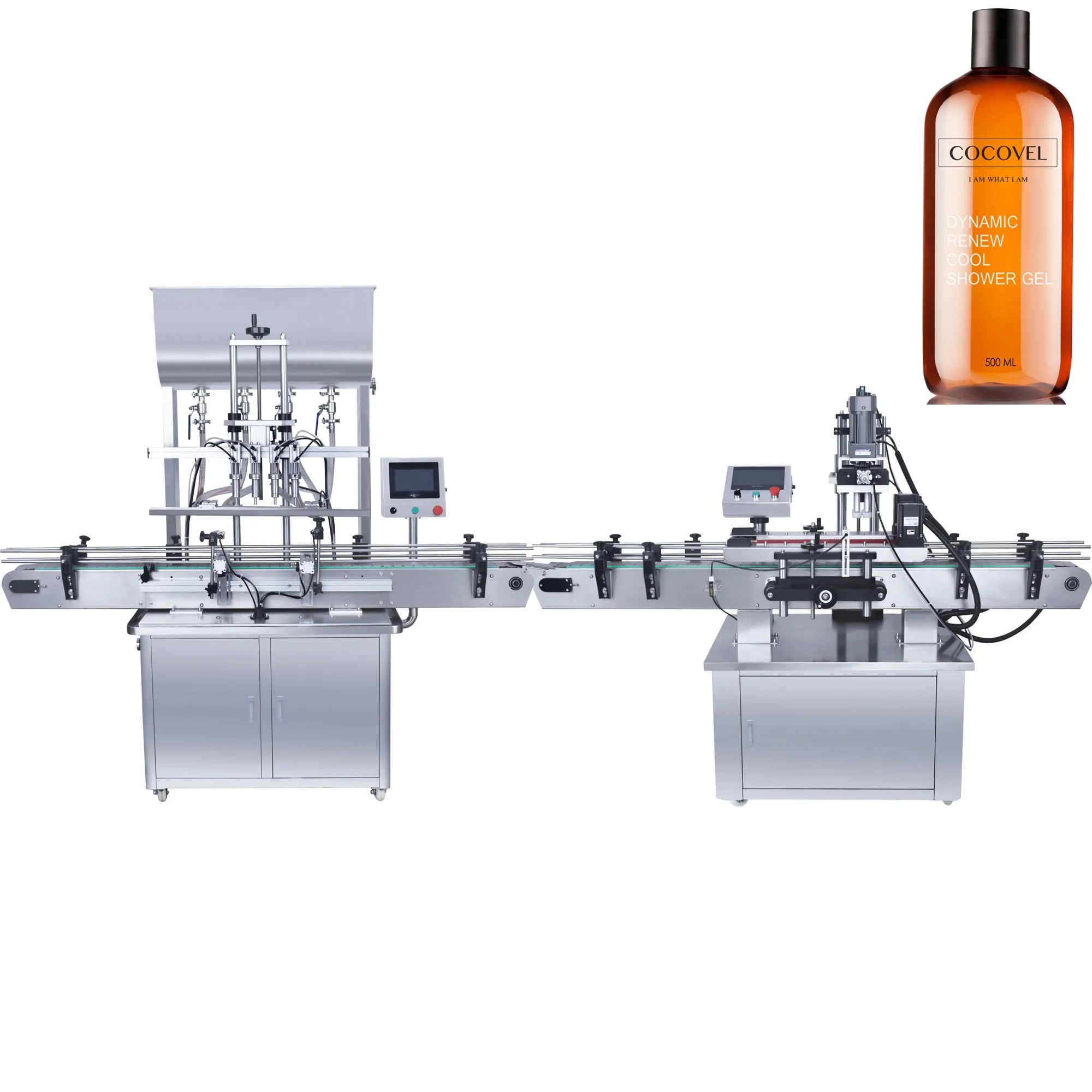 Rotary Automatic Cream Cosmetic Lotion Filling Capping Machine   Packing Line