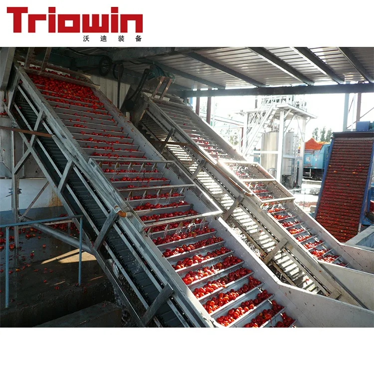 High quality full automatic tomato concentrate paste production machine processing plant  price for sale china