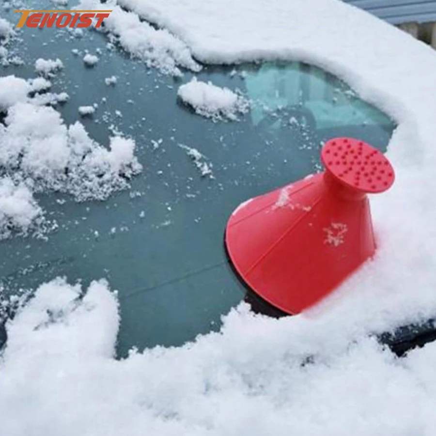 High Quality Multifunction 3 In 1 Detachable Auto Car Windshield Snow Ice Removal Funnel Scraper Crusher Shovel Brush