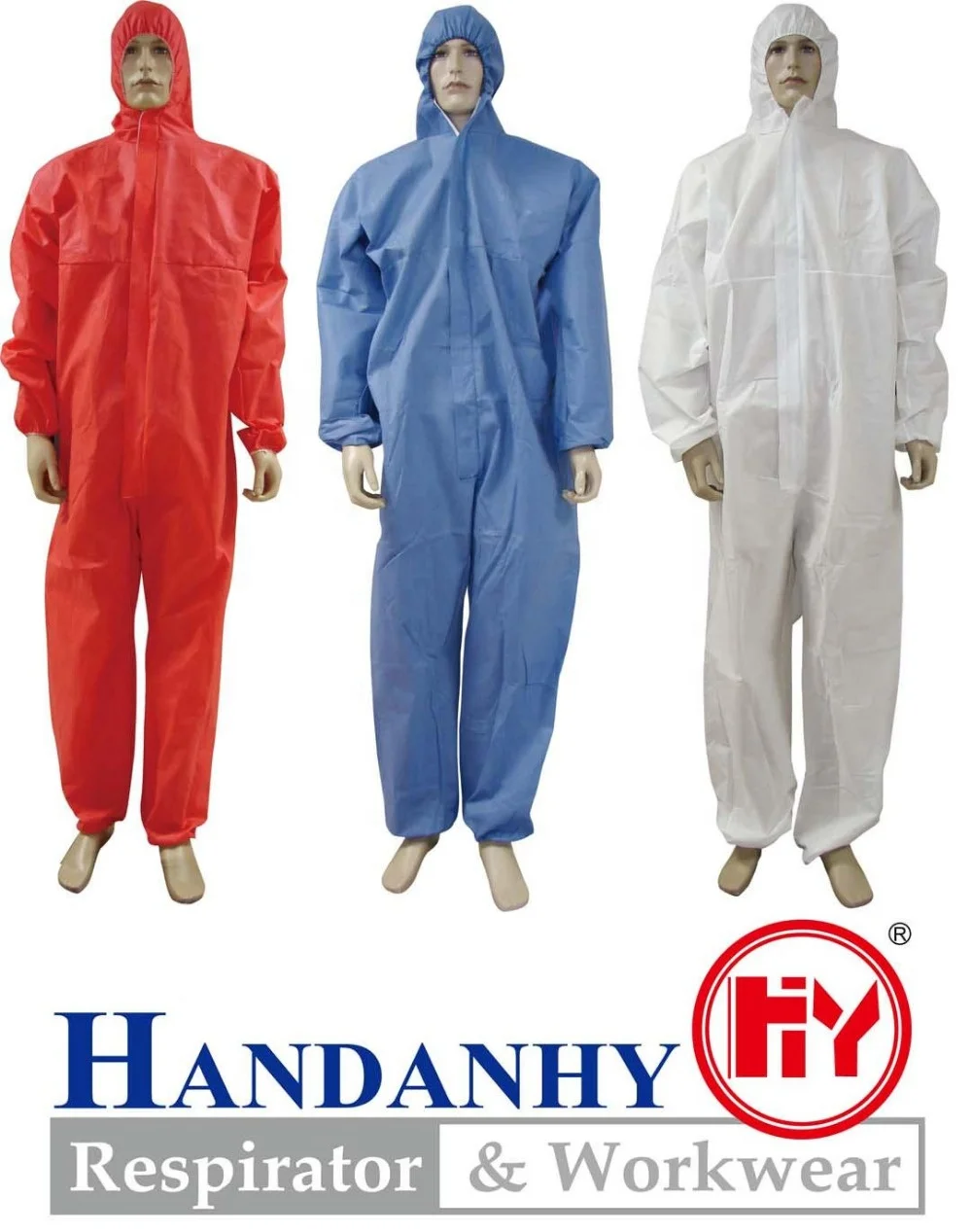 SMS Non Woven Industrial Safety Lightweight Hooded Dust Suit Type 5 6 Disposable Coverall
