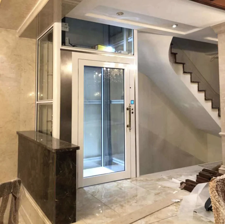 mini Hydraulic home lift small home elevator 2 person/one person elevator for home construction elevator