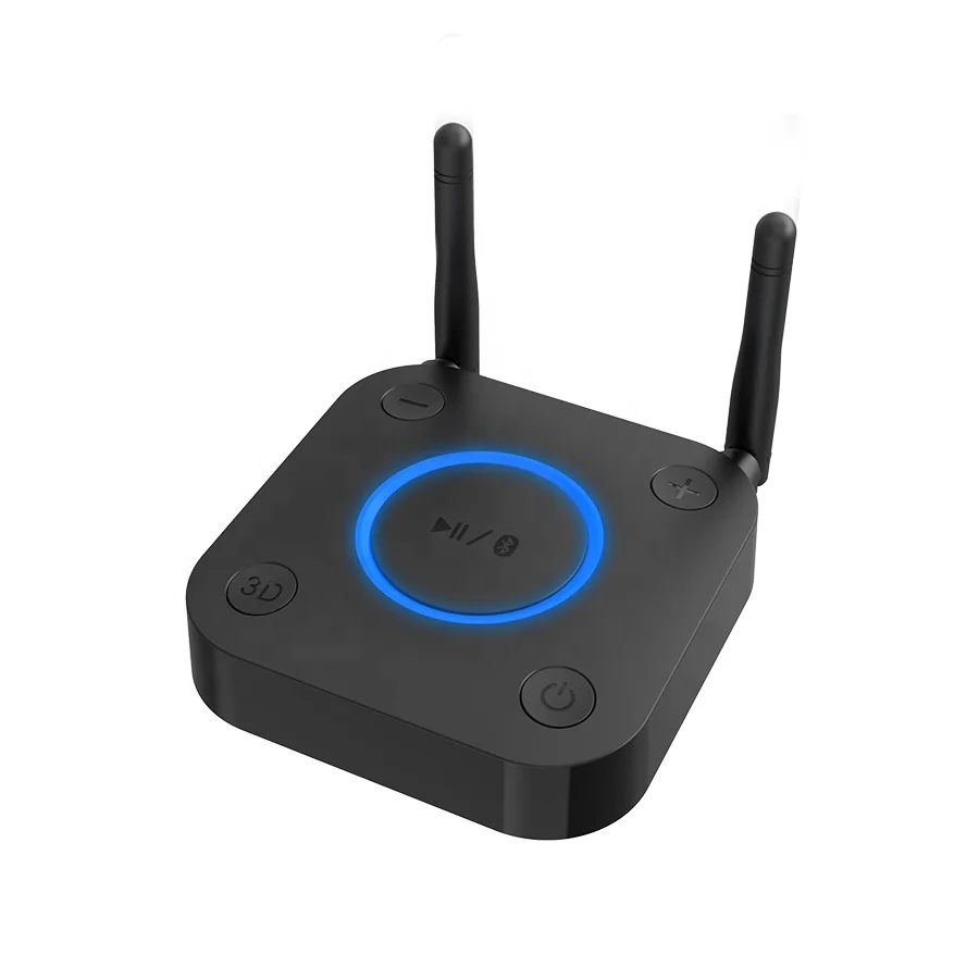 Bluetooth 5.0 Receiver 1Mii B06Pro HiFi Wireless Audio Adapter with 3D Surround Coaxial&OPT&AUX In for PC Speakers/Home Stereo
